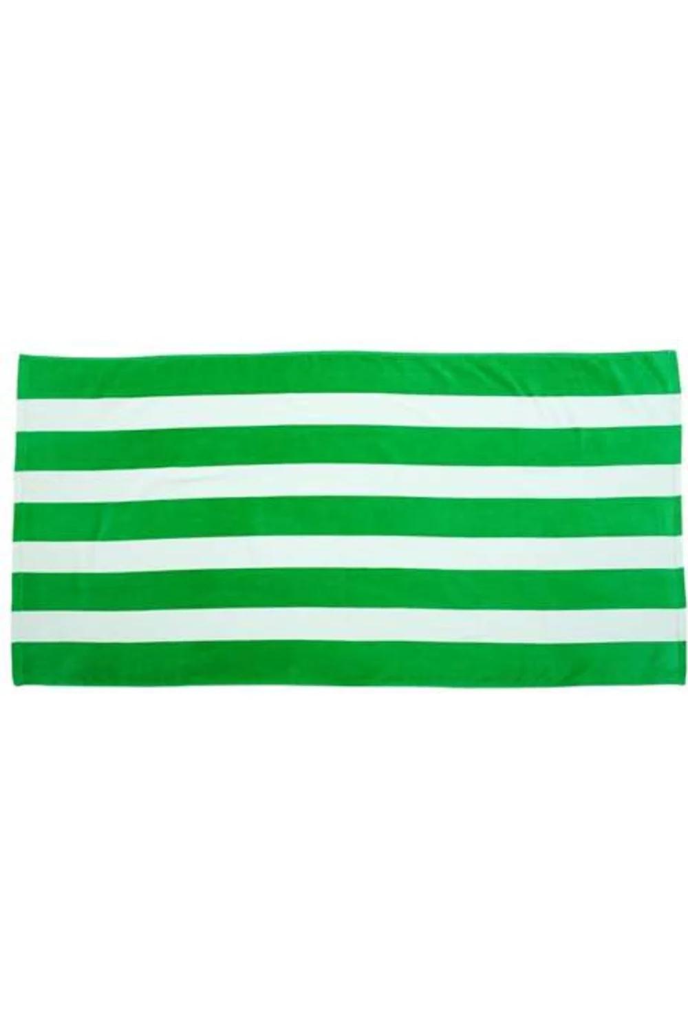 Carmel Towel Company Cabana Stripe Velour Beach Towel
