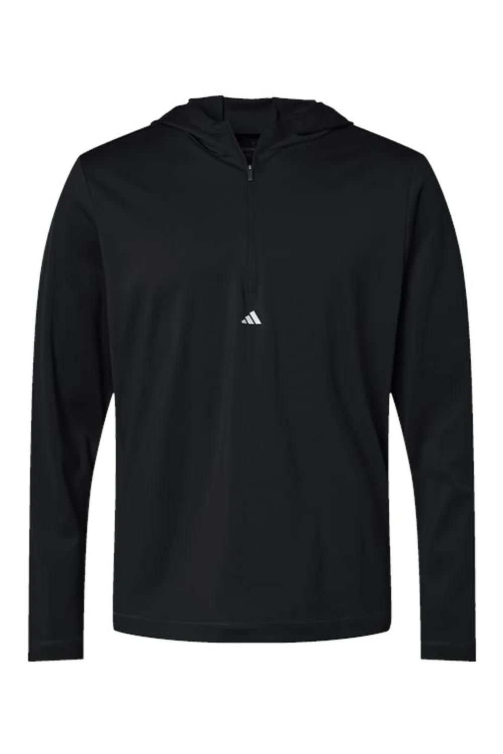 Adidas Lightweight Performance Quarter-Zip Hooded Pullover